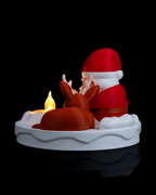 Père Noël au coin du feu 3Dprint-Technology